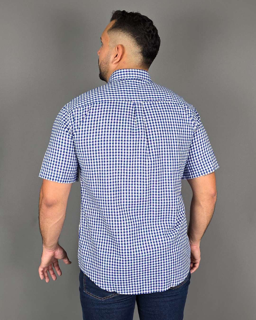 CAMISA U.S. POLO ASSN AZUL PARA CABALLERO