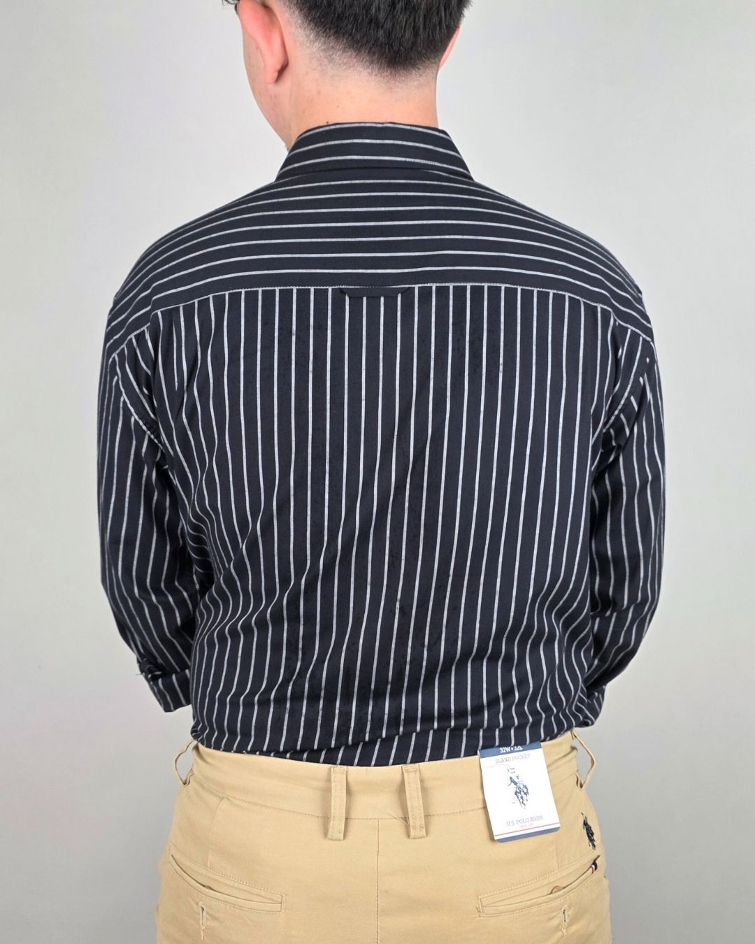CAMISA US POLO NEGRA PARA CABALLERO