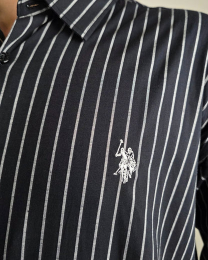 CAMISA US POLO NEGRA PARA CABALLERO