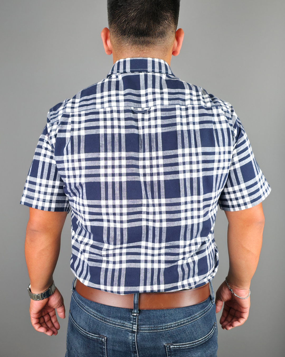 CAMISA US POLO AZUL MANGA CORTA CABALLERO