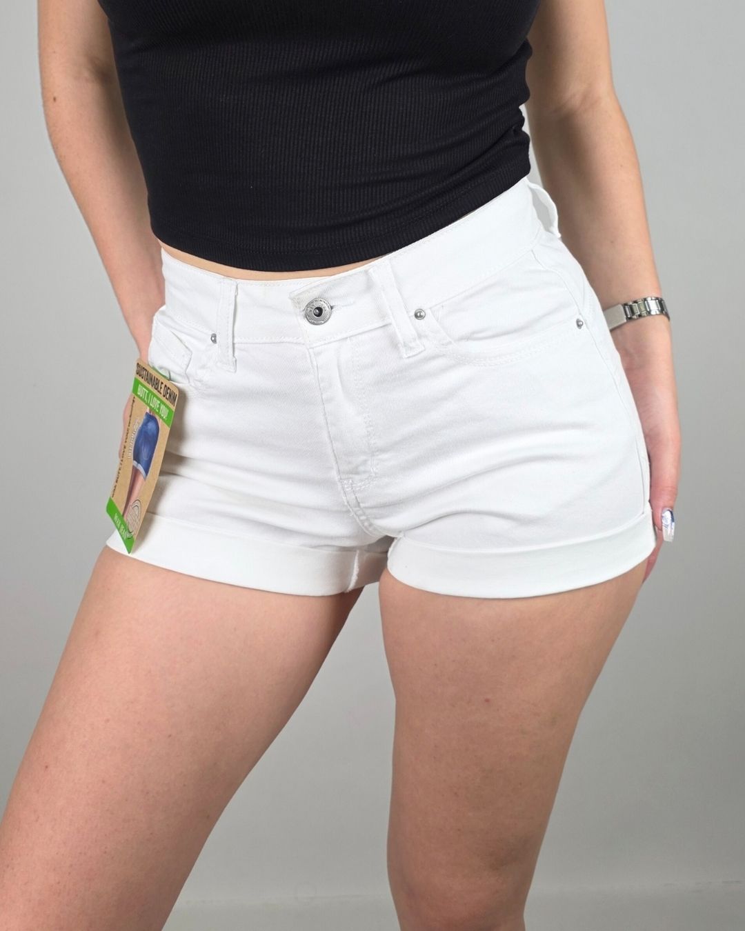 SHORT WAX DE DAMA BLANCO