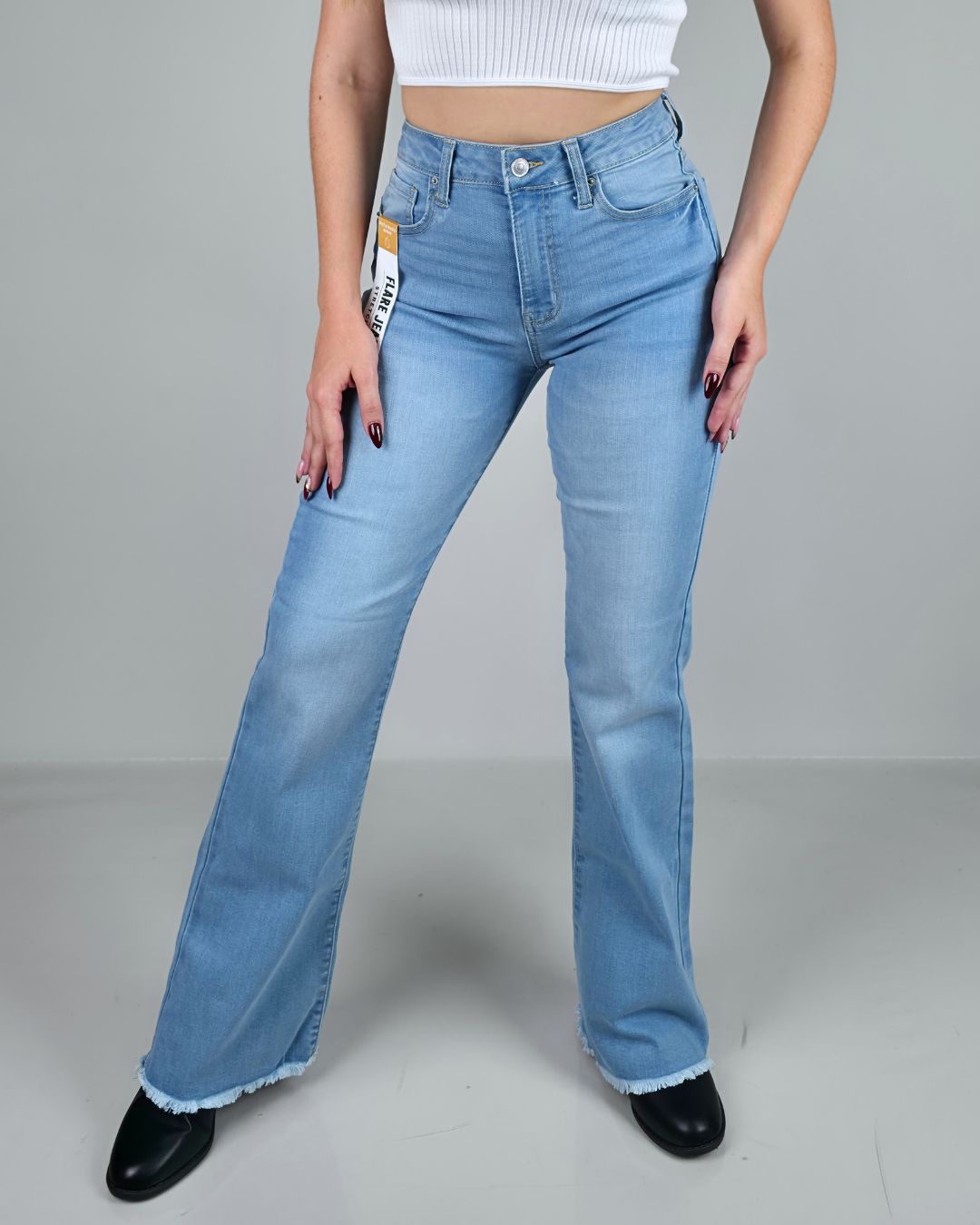 JEANS WAX CELESTE PARA DAMA