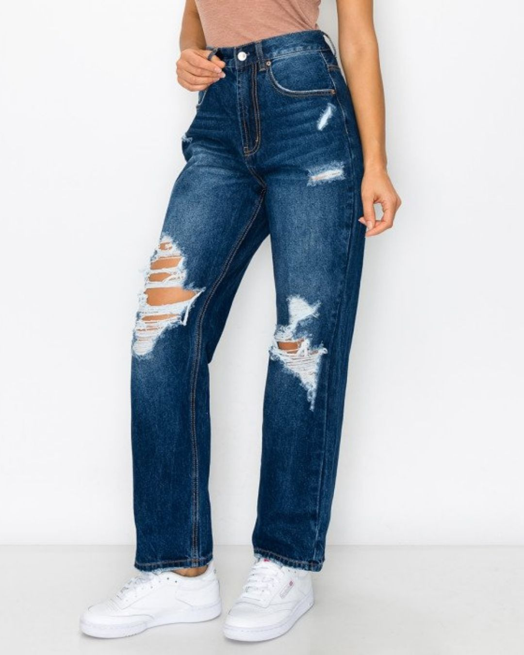 JEANS WAX AZUL OSCURO PARA DAMA