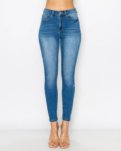 JEANS WAX AZUL MEDIO PARA DAMA