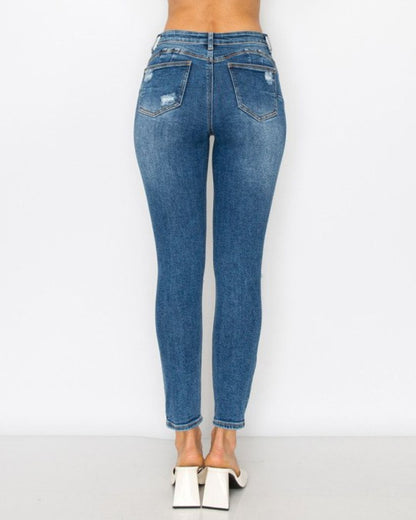 JEANS WAX SKINNY CELESTE PARA DAMA