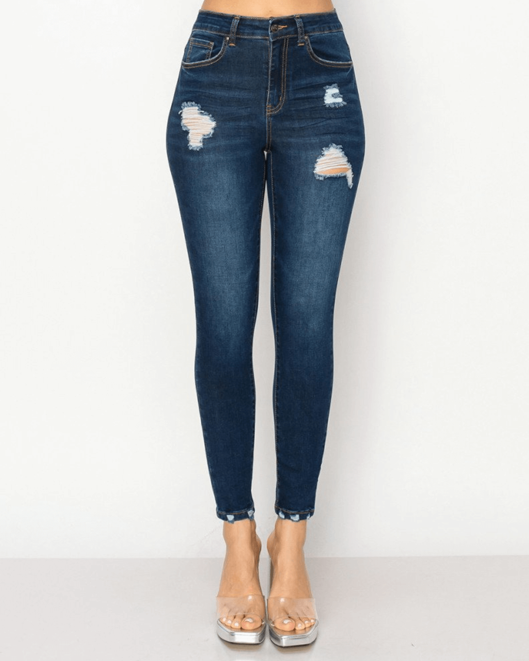 JEANS WAX AZUL OSCURO PARA DAMA