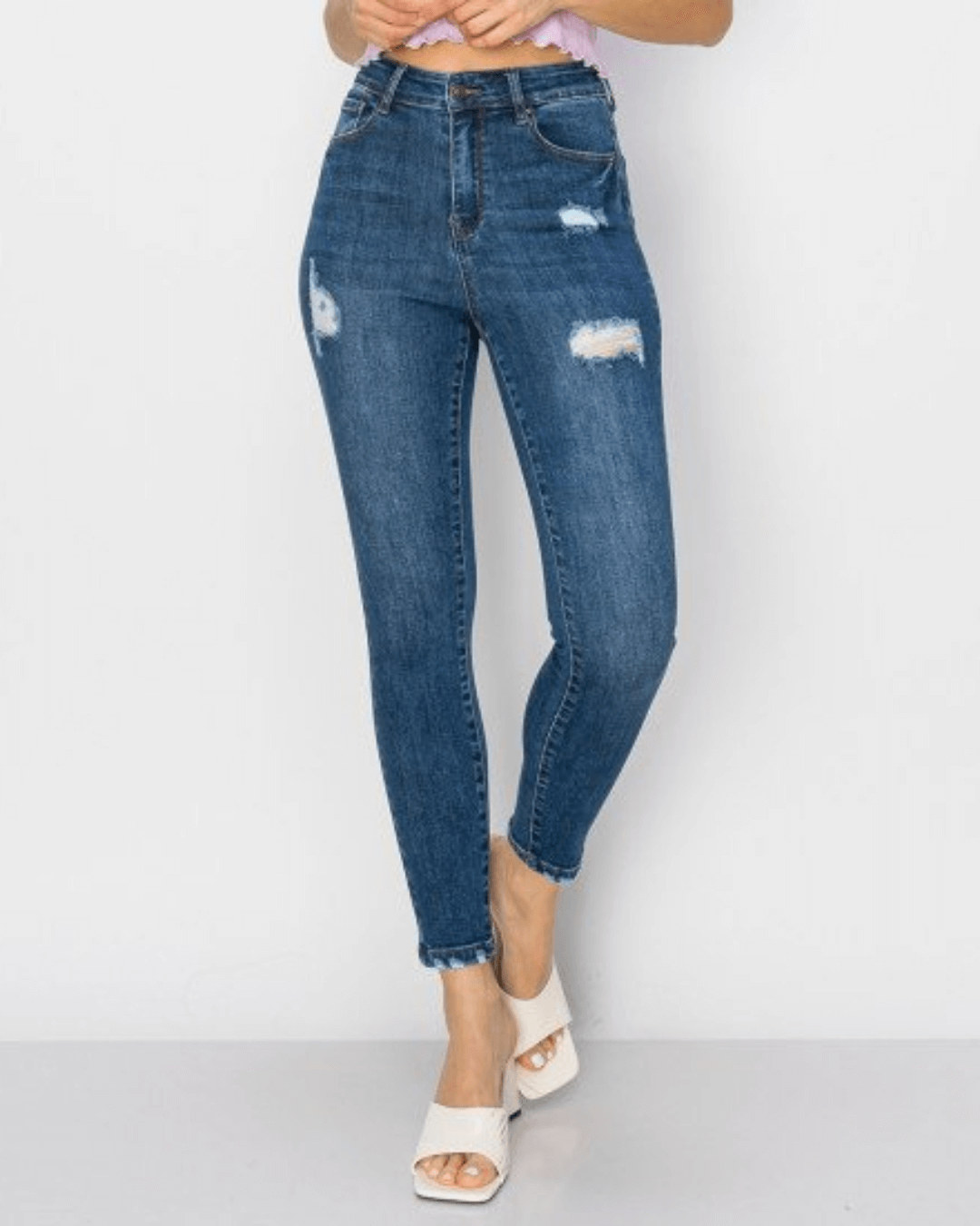 JEANS WAX AZUL OSCURO PARA DAMA
