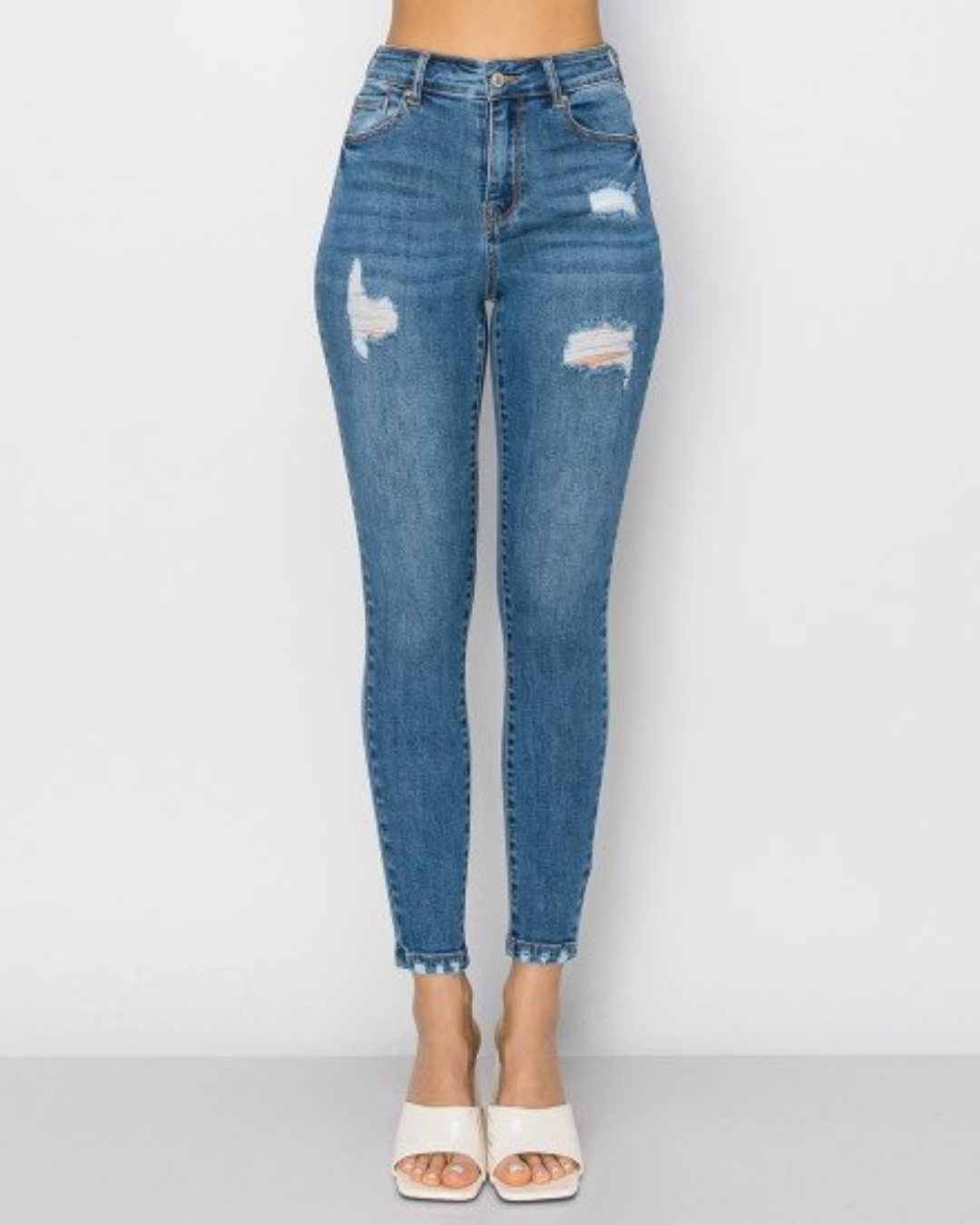 JEANS WAX AZUL MEDIO PARA DAMA