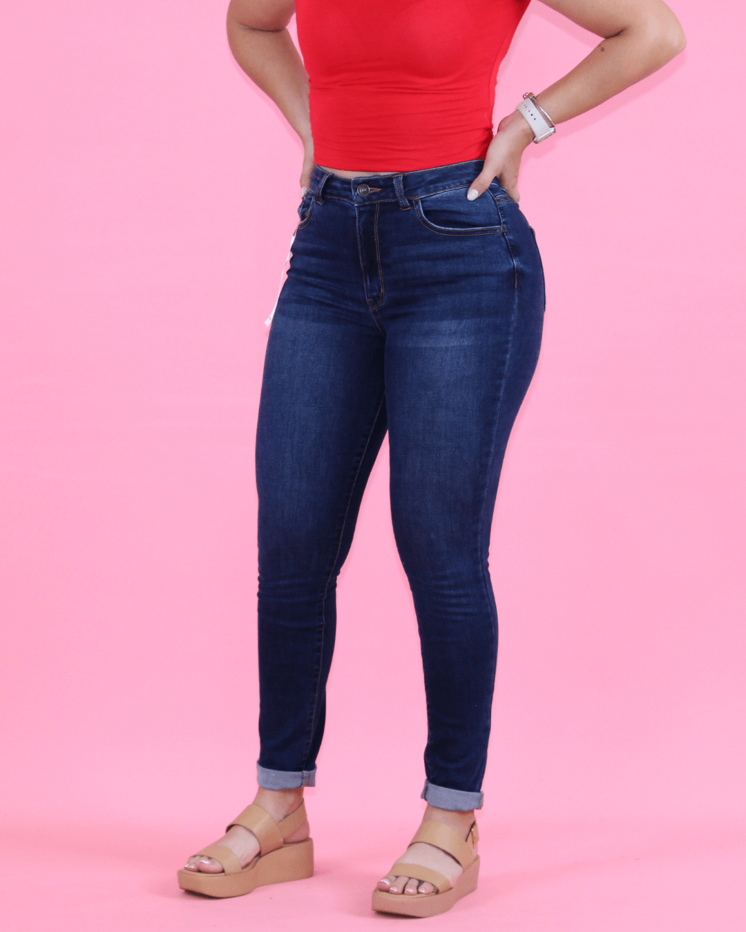 JEANS WAX AZUL OSCURO PARA DAMA