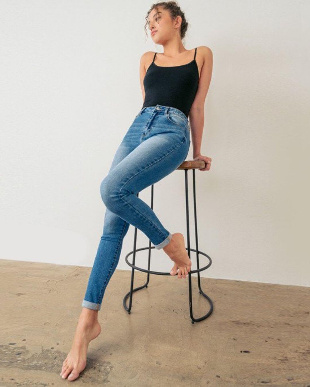 JEANS WAX AZUL PARA DAMA