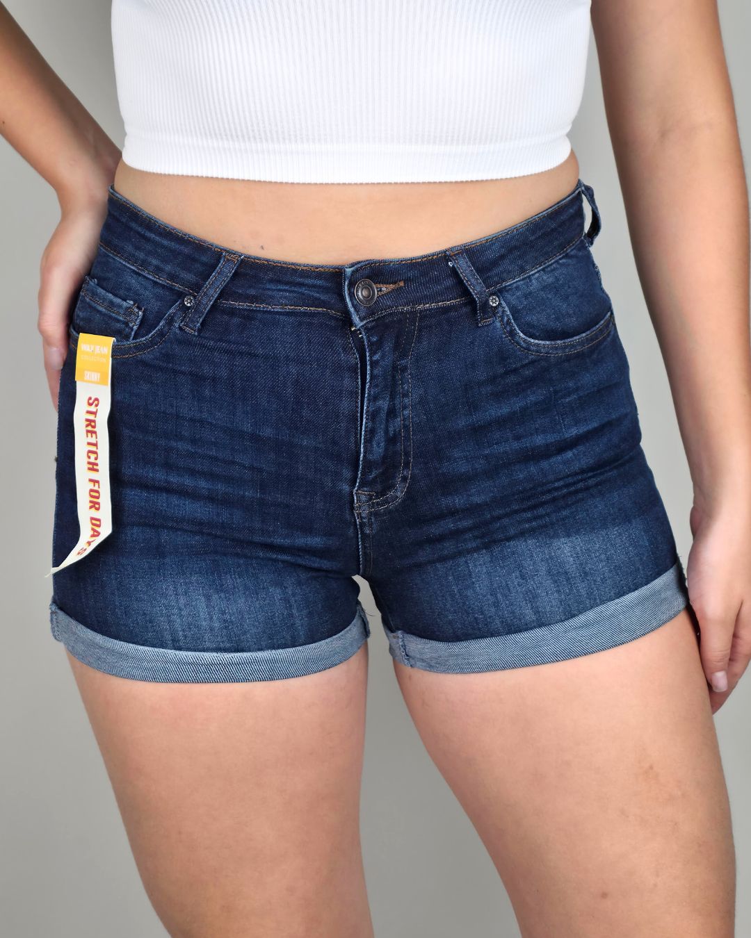 SHORT WAX DE DAMA AZUL OSCURO