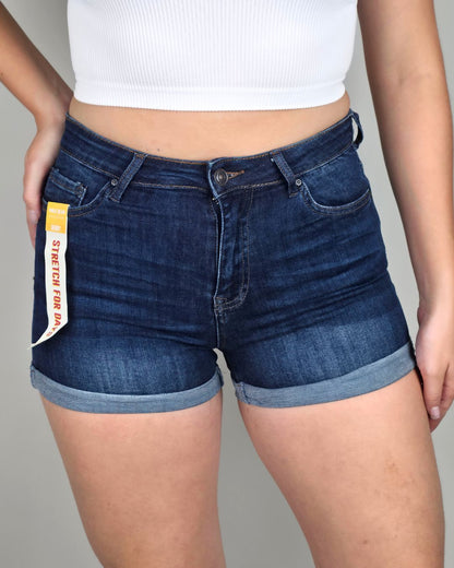 SHORT WAX DE DAMA AZUL OSCURO