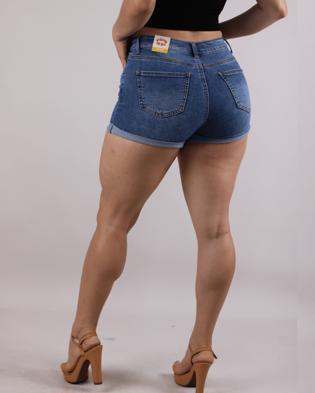 SHORT WAX AZUL MEDIO PARA DAMA