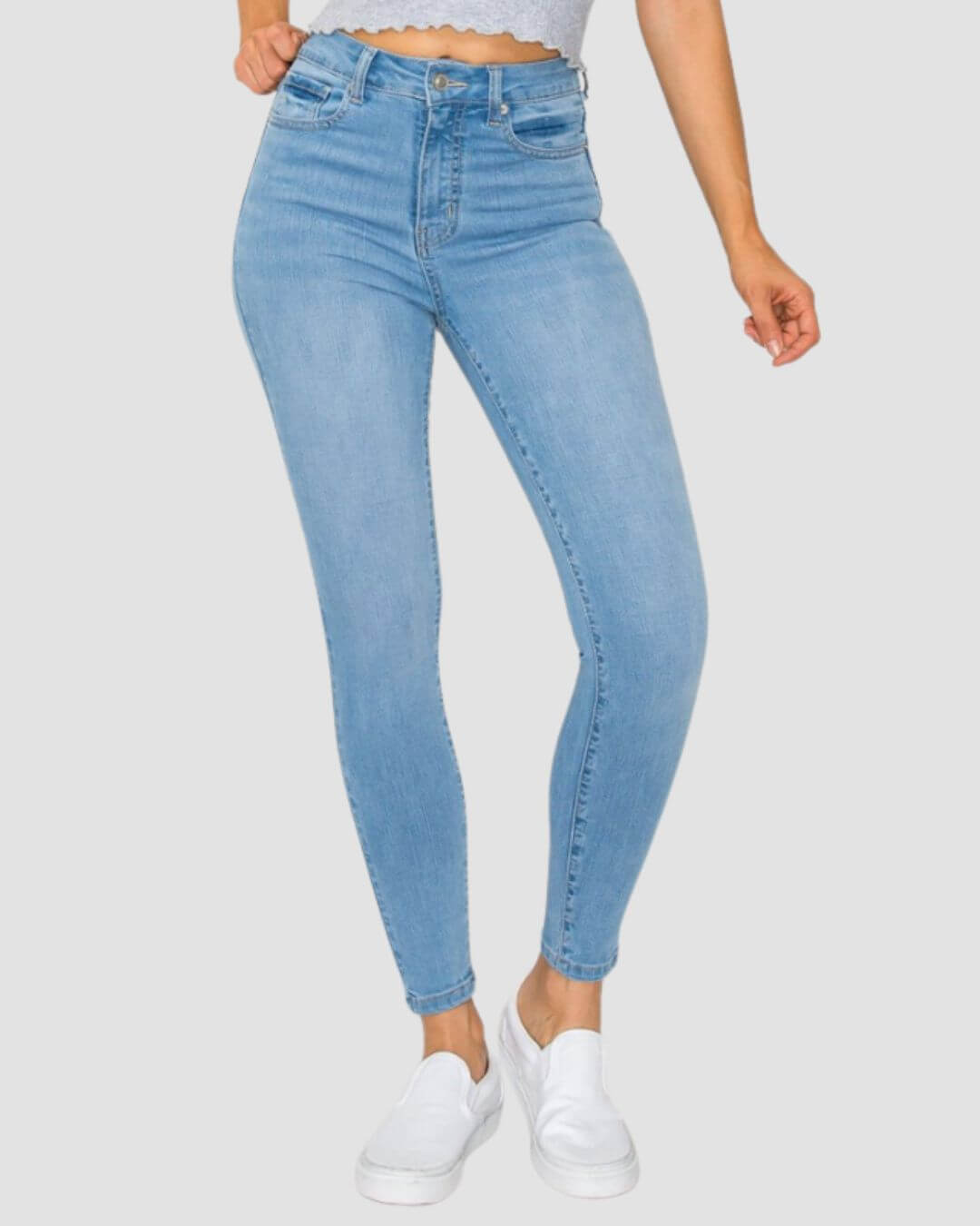 JEANS WAX CELESTE PARA DAMA