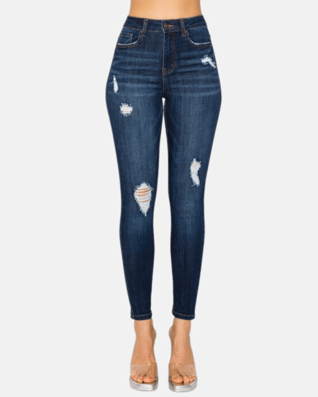 JEANS WAX AZUL OSCURO PARA DAMA