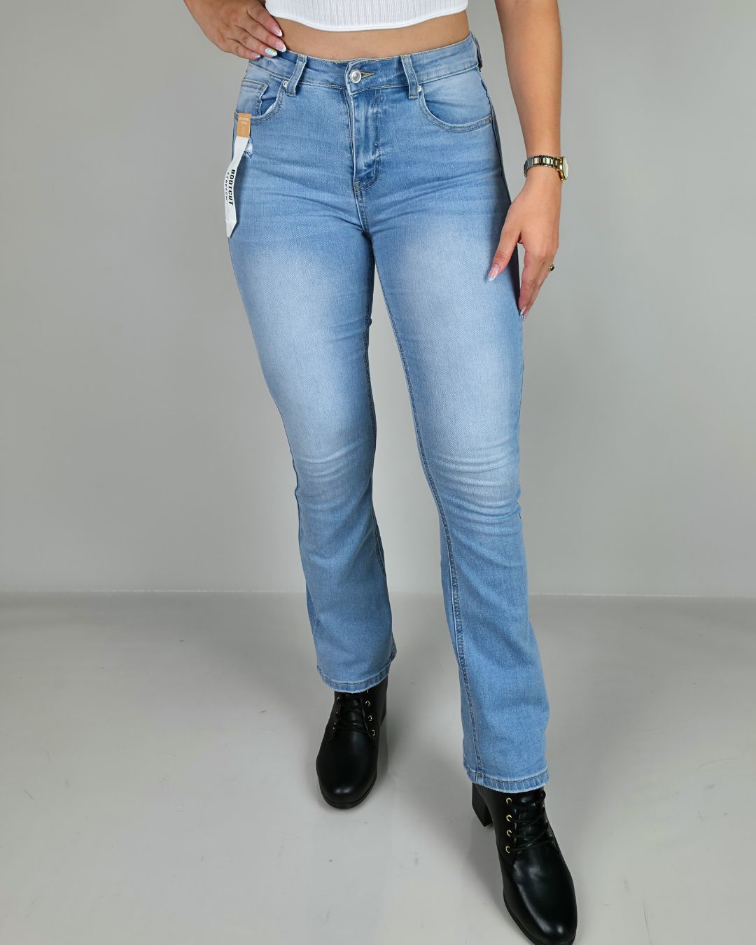 JEANS WAX CELESTE PARA DAMA