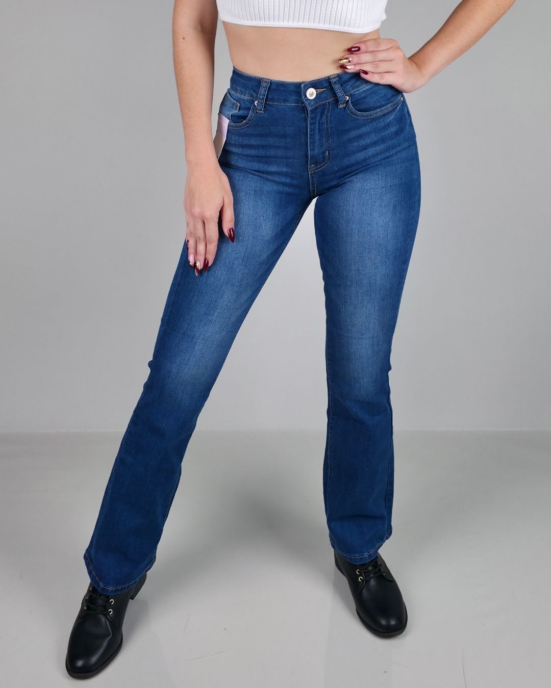 JEANS WAX AZUL OSCURO PARA DAMA