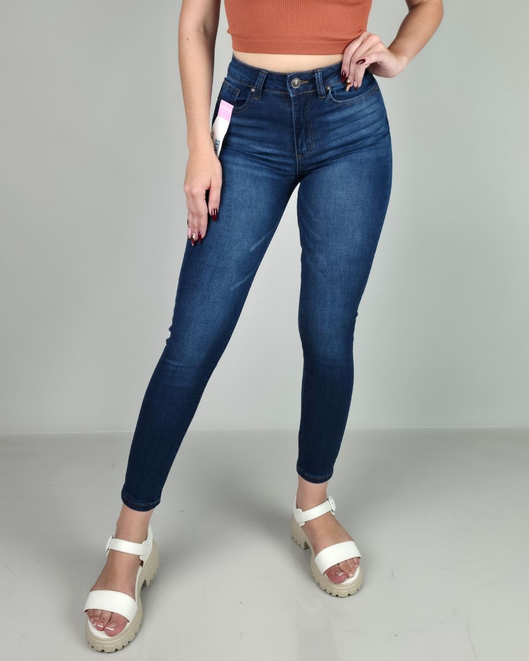 JEANS WAX AZUL OSCURO PARA DAMA