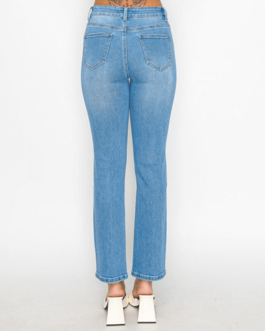 JEANS WAX CELESTE PARA DAMA