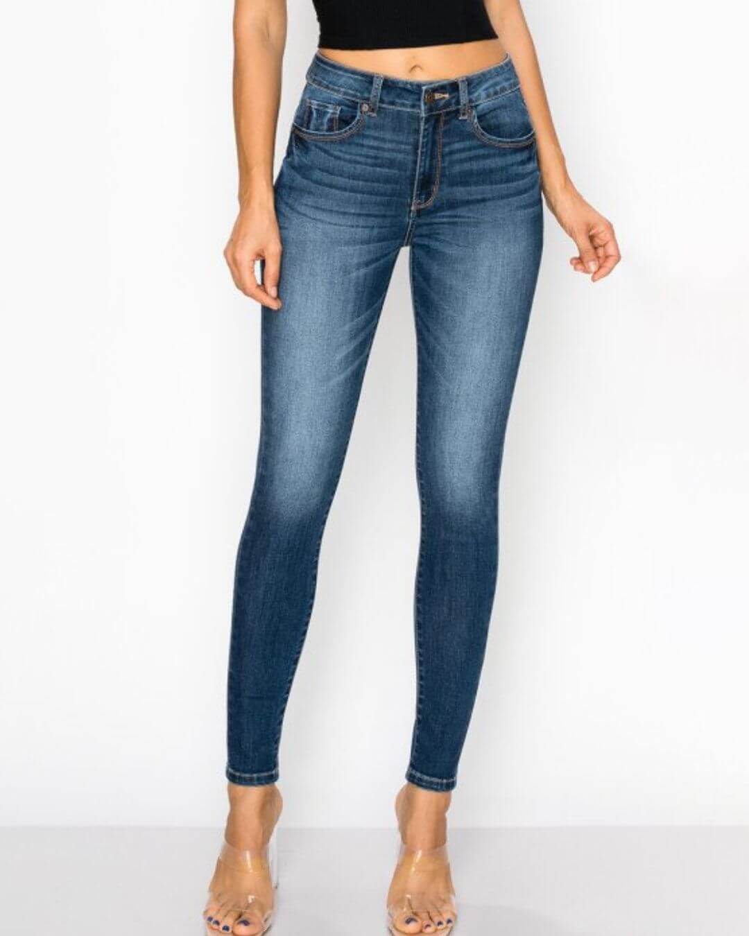 JEANS WAX AZUL OSCURO PARA DAMA