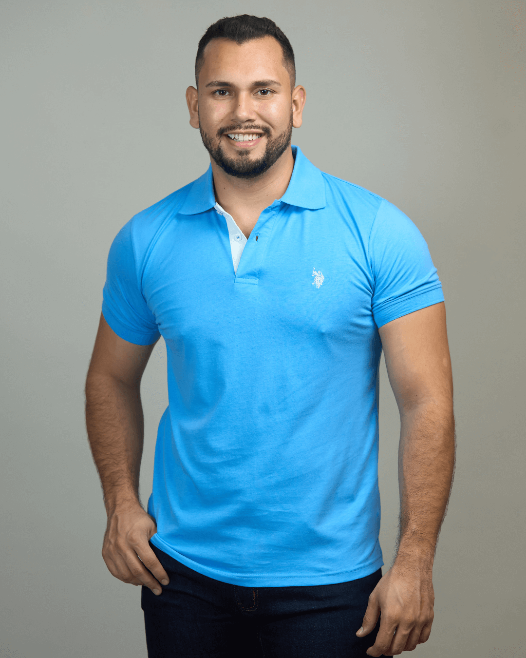 POLO US POLO CELESTE PARA CABALLERO