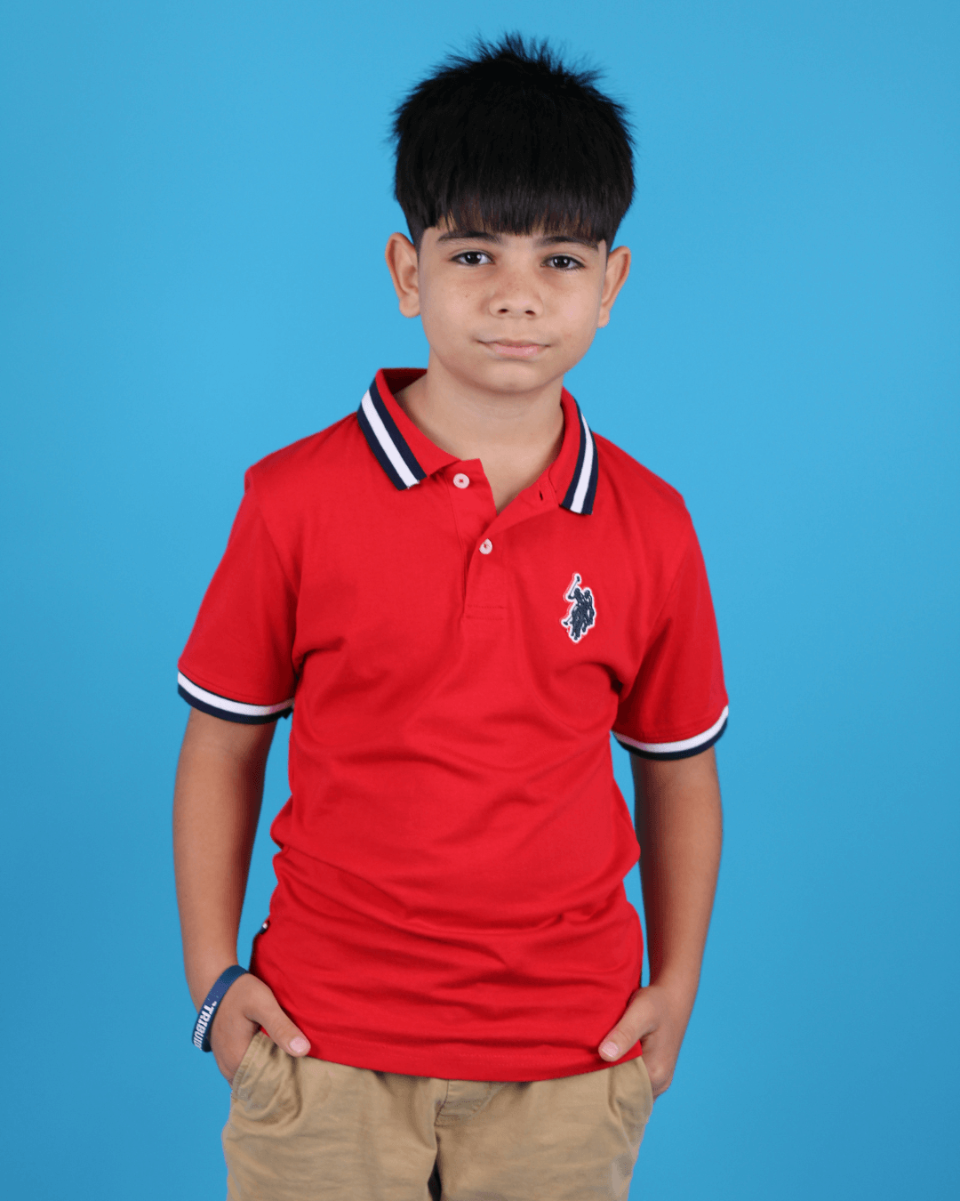 POLO US POLO NIÑO ROJA