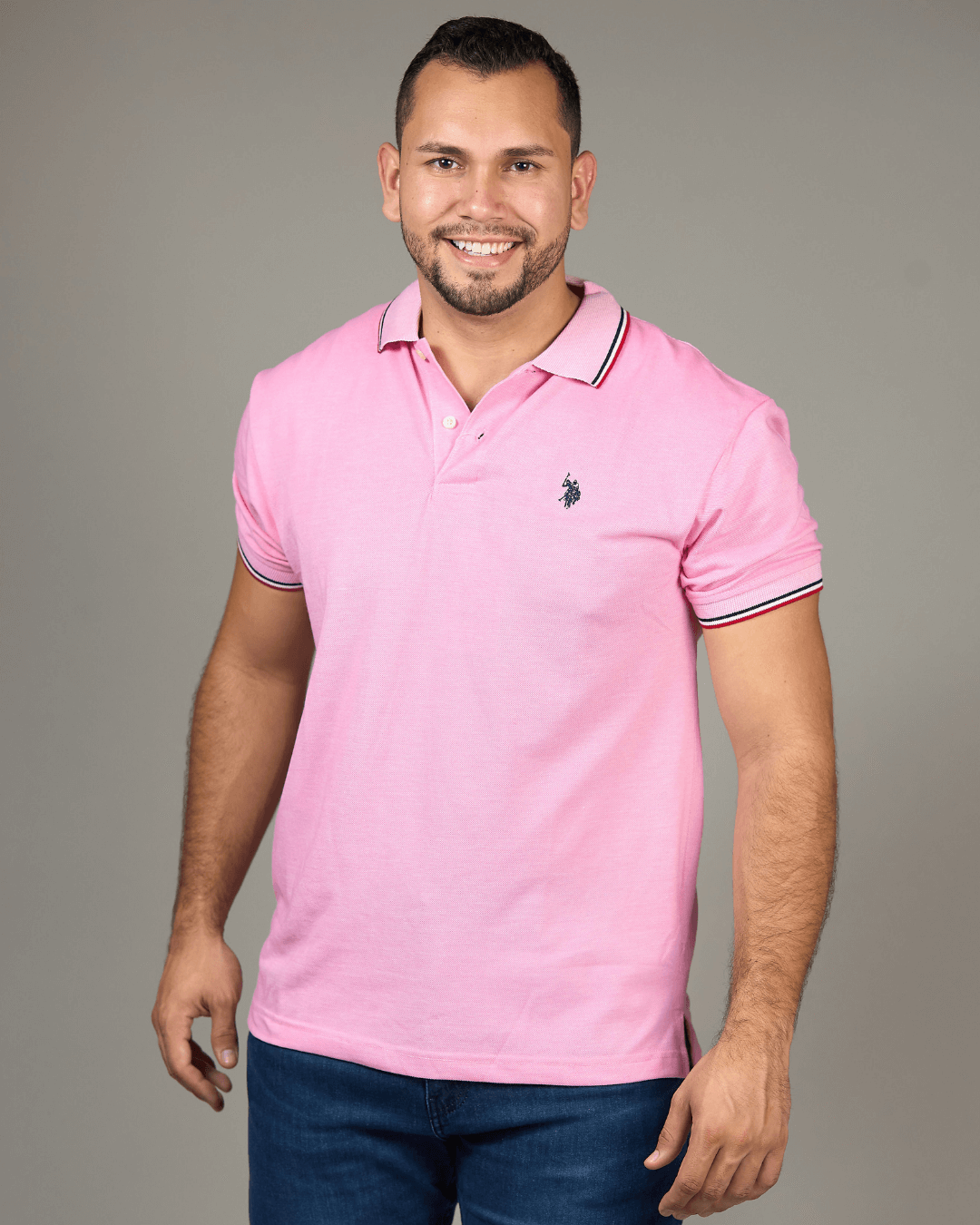 POLO US POLO ROSA PARA CABALLERO