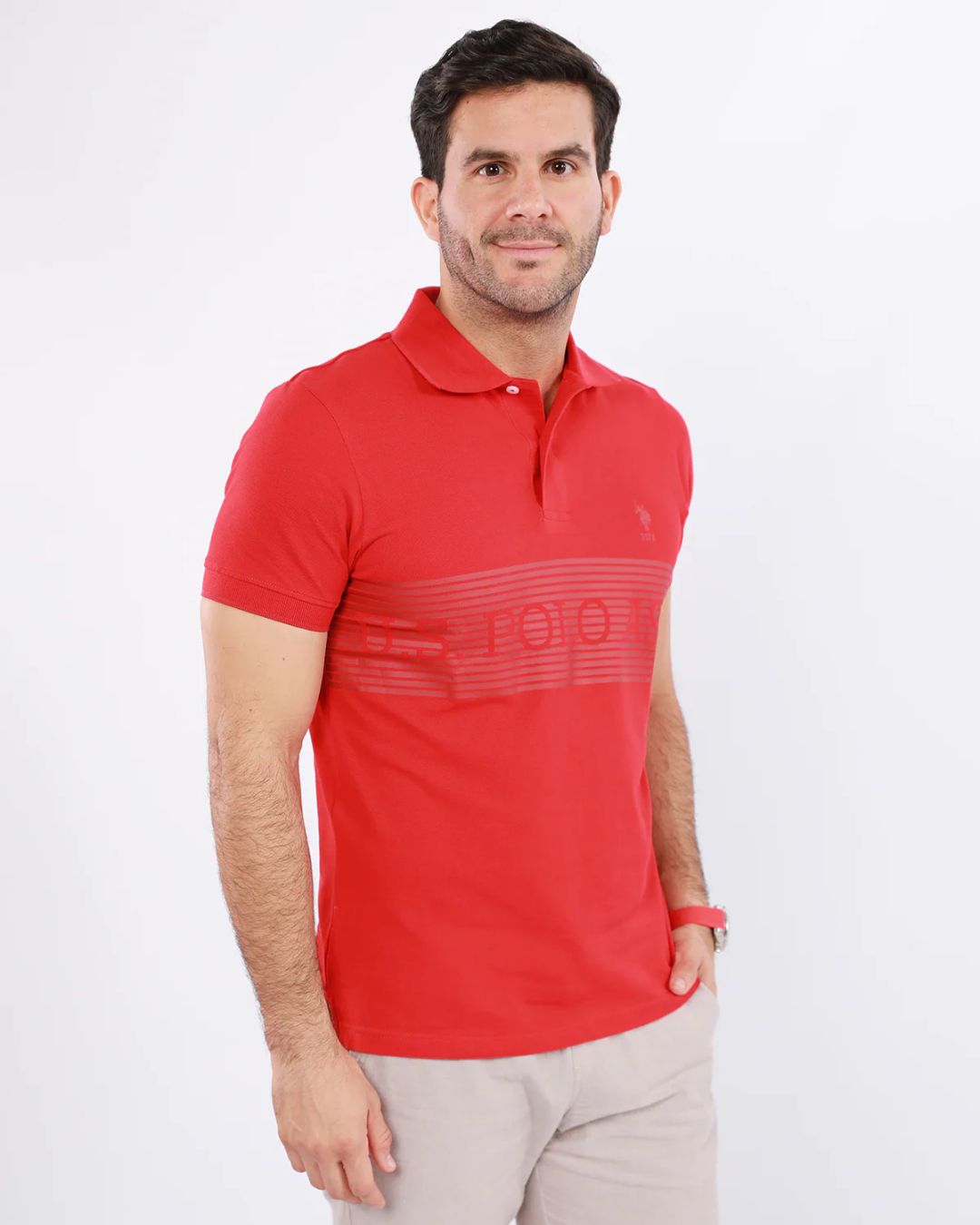 POLO US POLO ROJA PARA CABALLERO