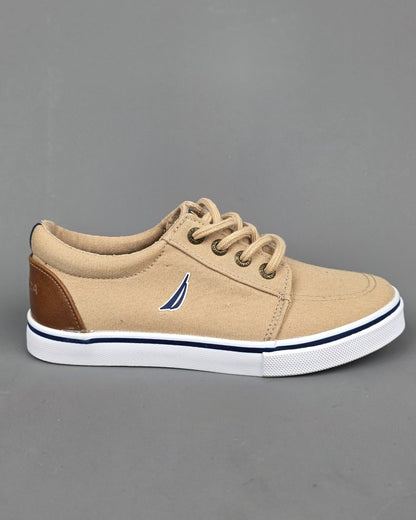 TENNIS NAUTICA BEIGE PARA NIÑO