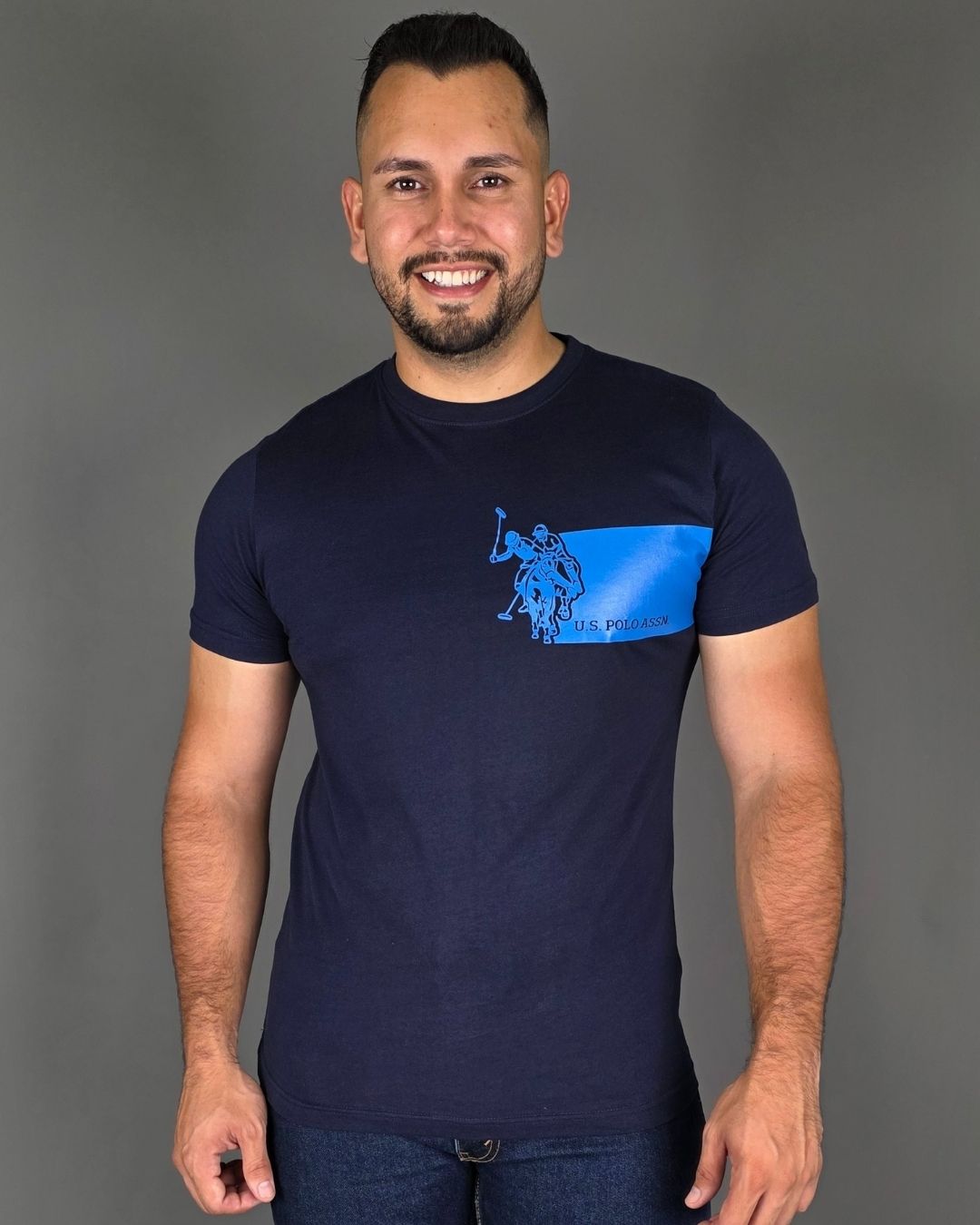 CAMISETA  U.S. POLO ASSN AZUL