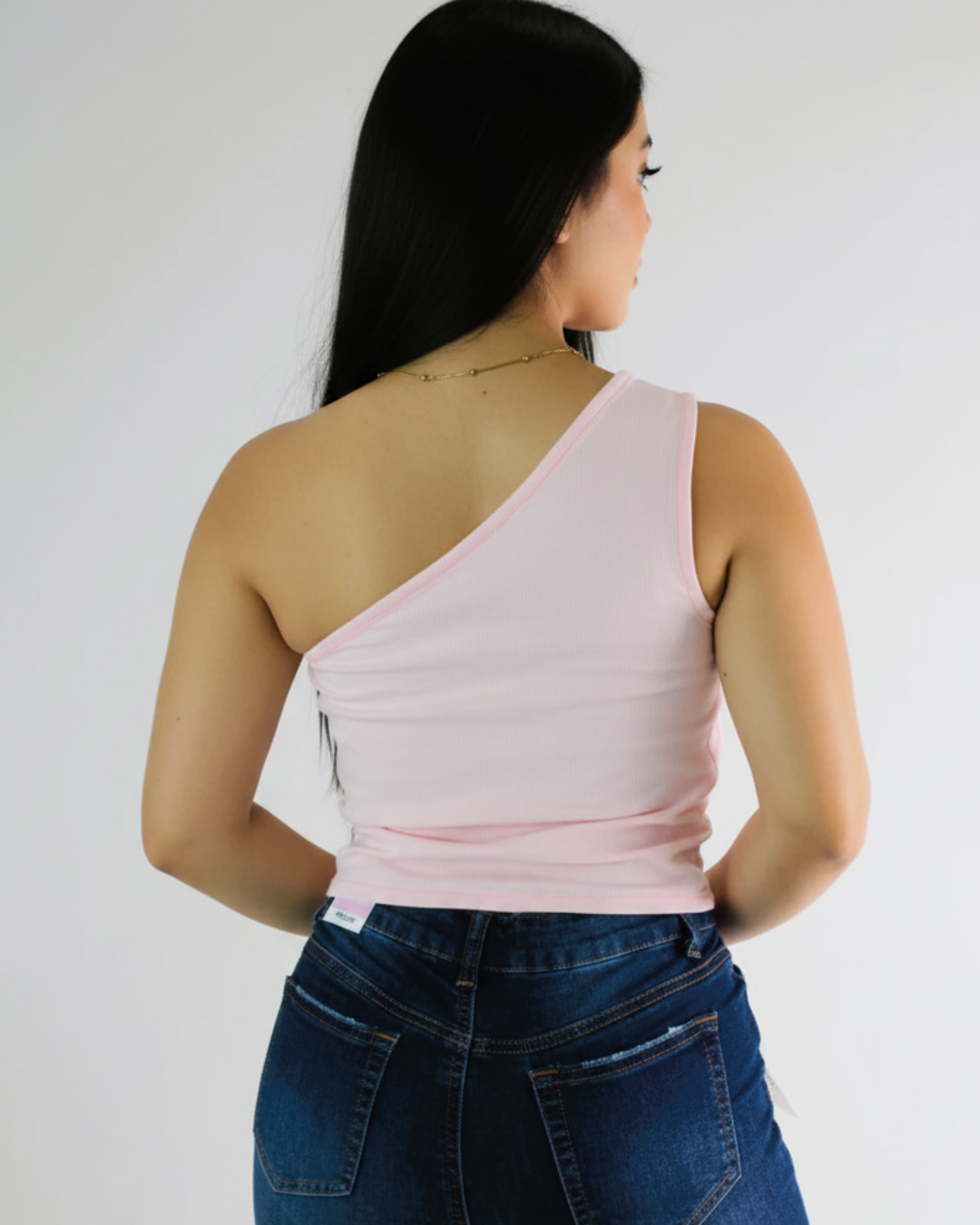 BLUSA BALBOA ASIMÉTRICA DE UN SOLO TIRANTE
