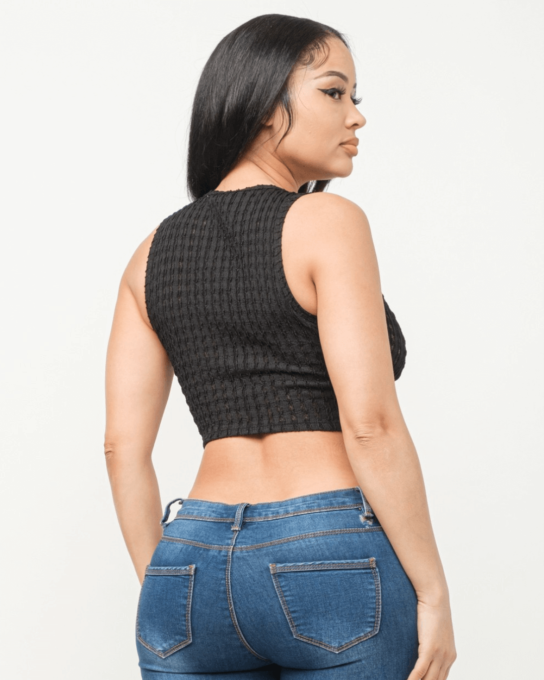 BLUSA JULIA TRANSPARENTE CUELLO REDONDO