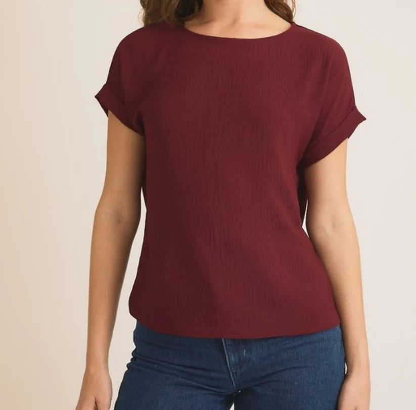 BLUSA GILLI VINO PARA DAMA