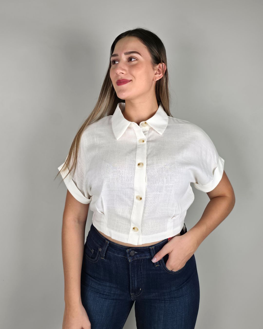 BLUSA BONAMI BLANCA PARA DAMA