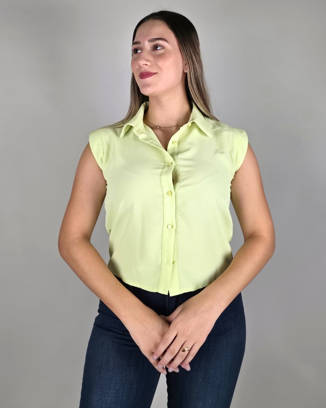 BLUSA BONAMI VERDE PARA DAMA