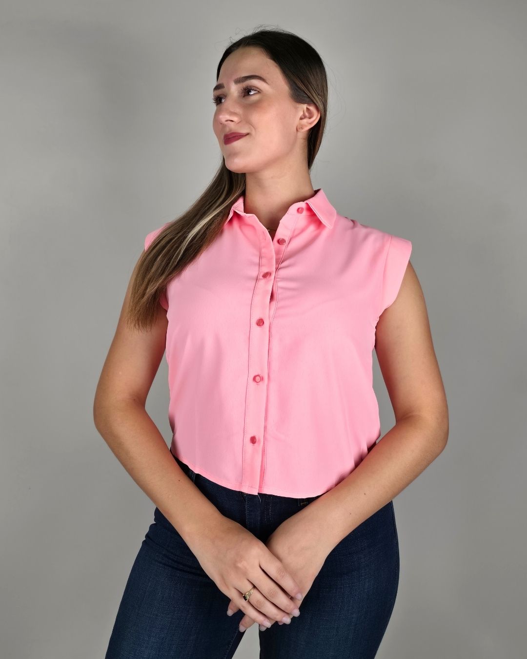 BLUSA BONAMI ROSADA PARA DAMA