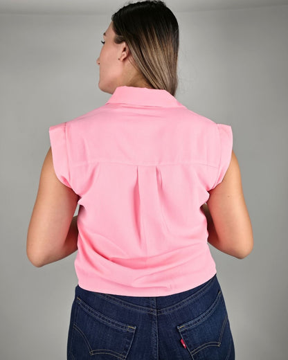 BLUSA BONAMI ROSADA PARA DAMA