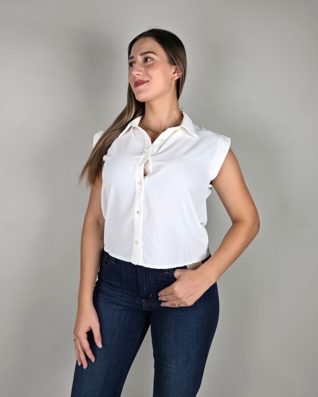 BLUSA BONAMI BLANCA PARA DAMA