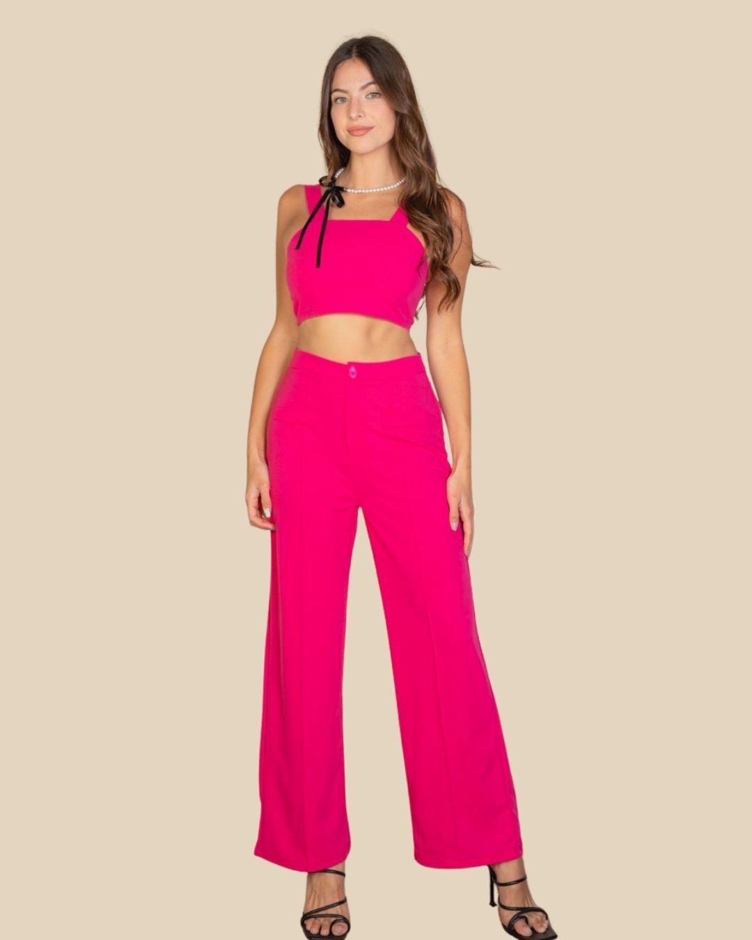 CONJUNTO CAPELLA DE DAMA FUCSIA