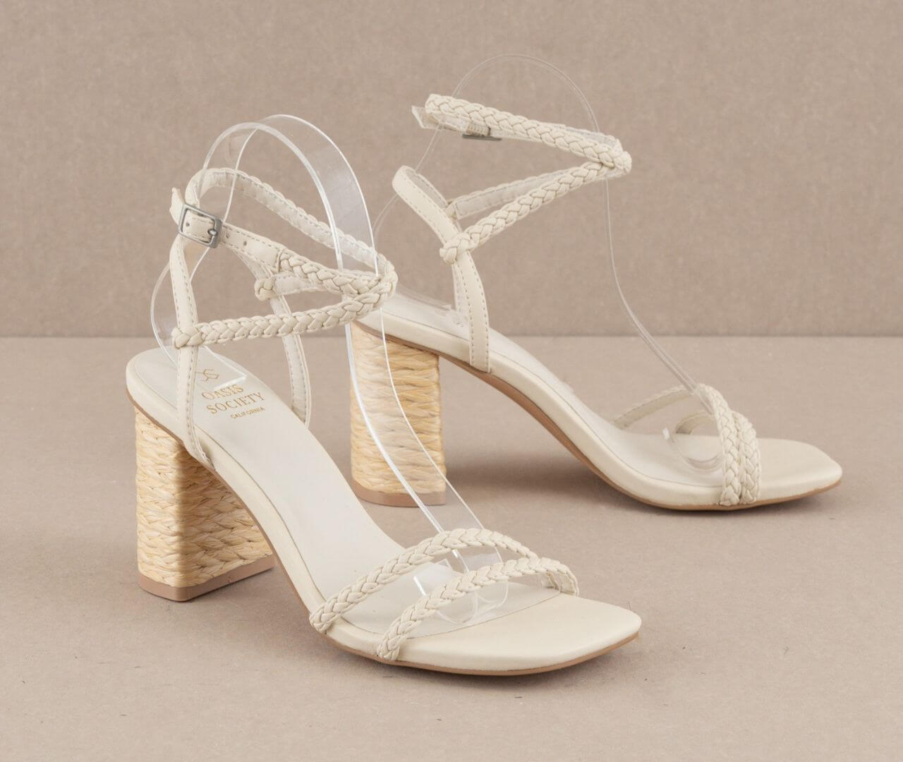 SANDALIA DE MUJER BEIGE