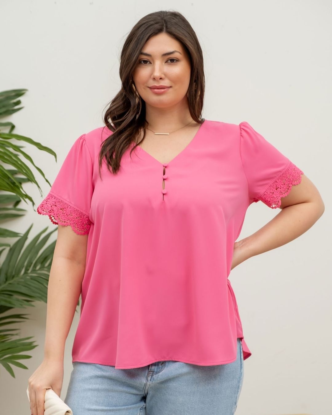 BLUSA MINE PLUS ROSADA PARA DAMA