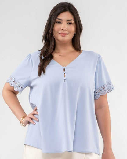 BLUSA MINE CELESTE