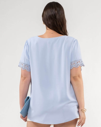 BLUSA MINE CELESTE