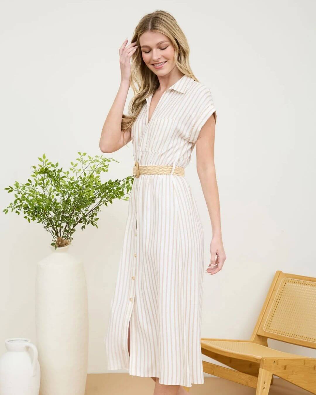 VESTIDO MINE BEIGE