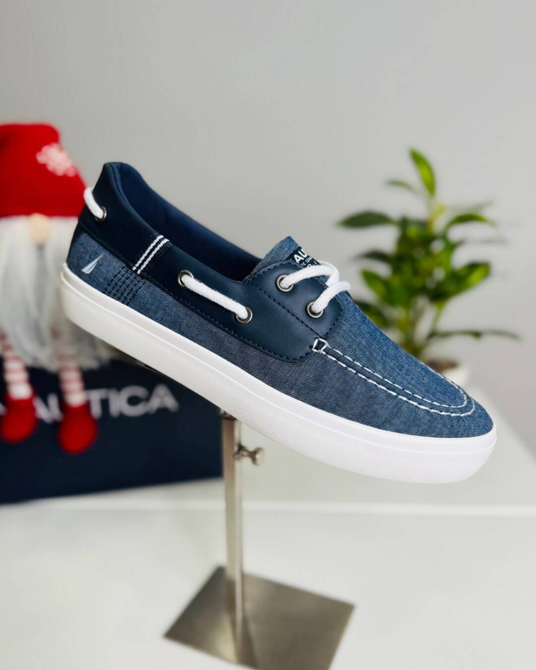 TENNIS NAUTICA AZUL MEZCLILLA PARA CABALLERO