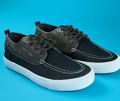 TENNIS NAUTICA NEGRA PARA CABALLERO