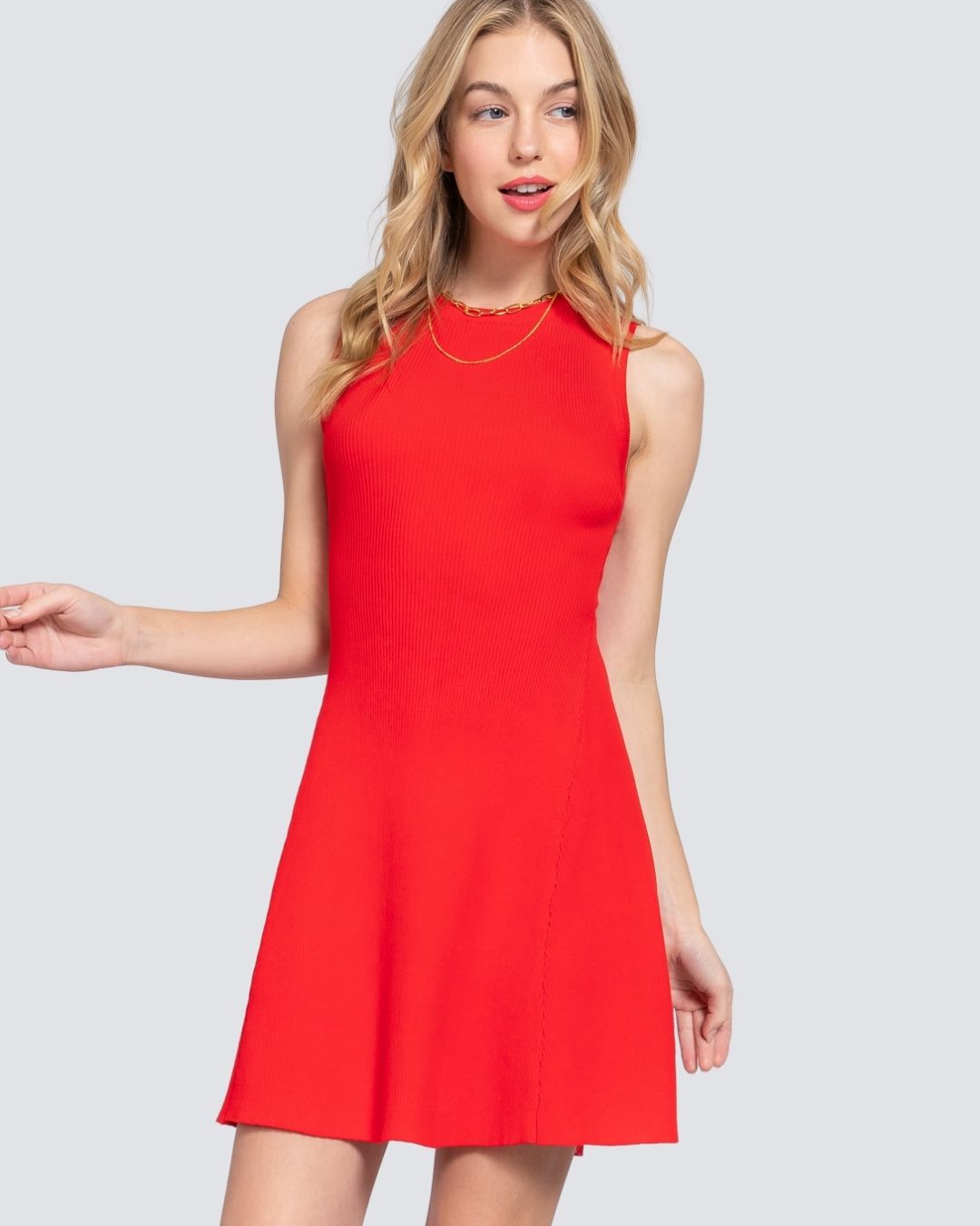 VESTIDO ACTIVE BASIC ROJO