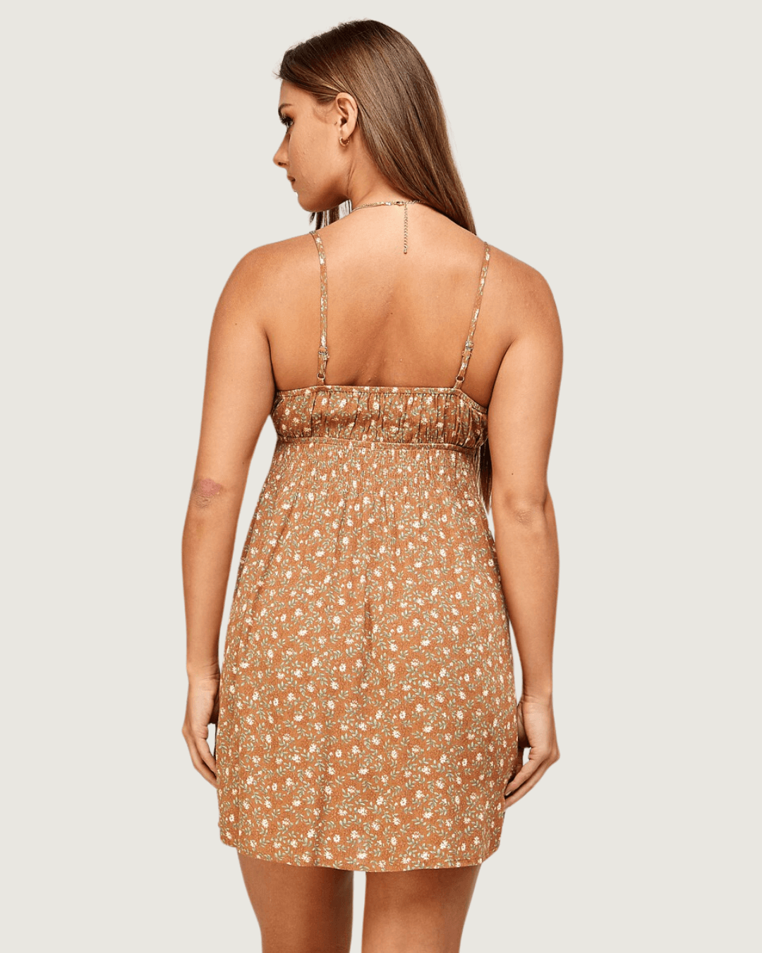 VESTIDO BLUSH CAFÉ