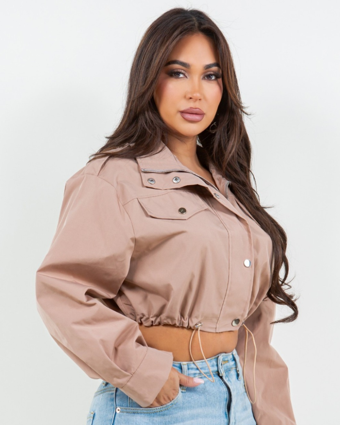 JACKET CROP AJUSTABLE
