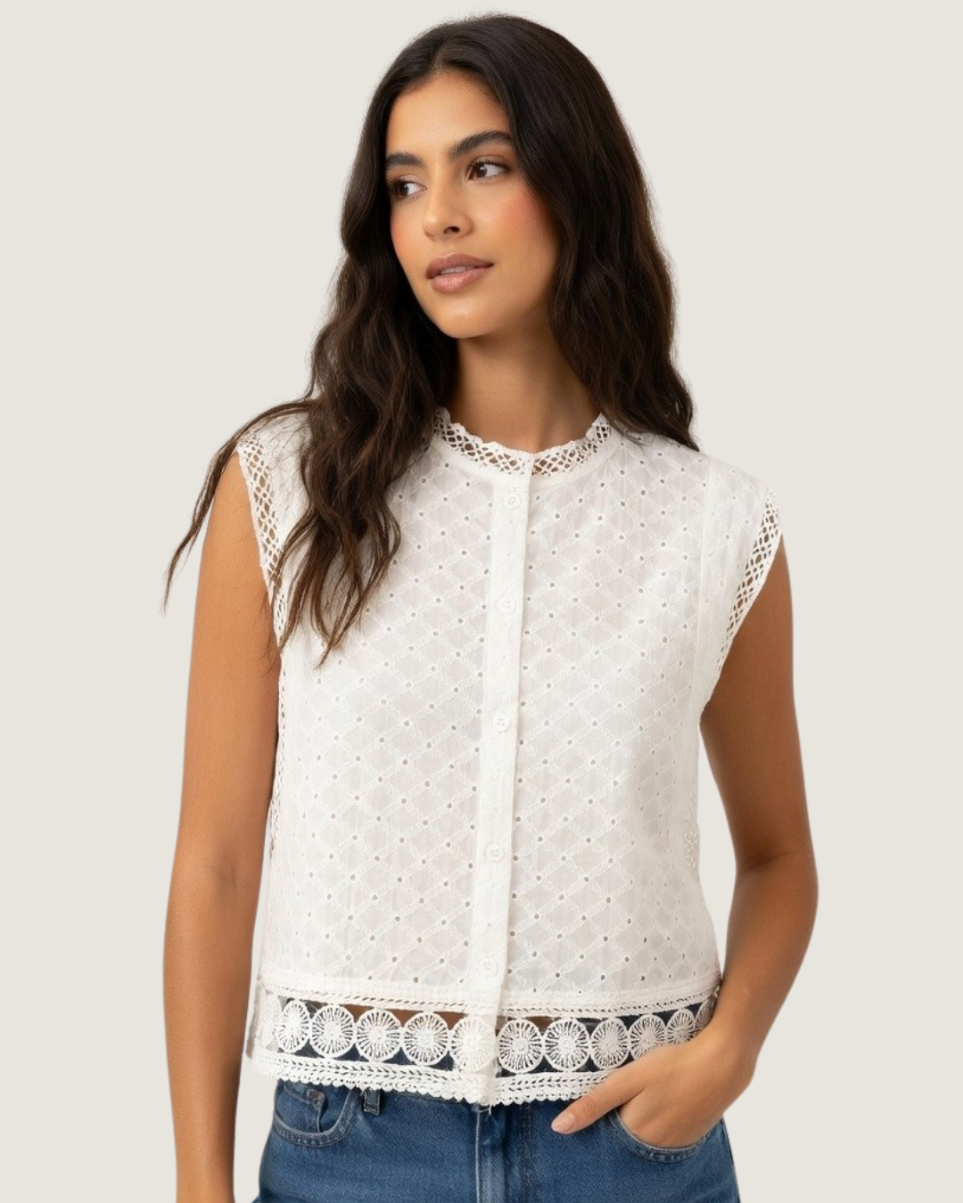 BLUSA LA DIOSA SIN MANGAS